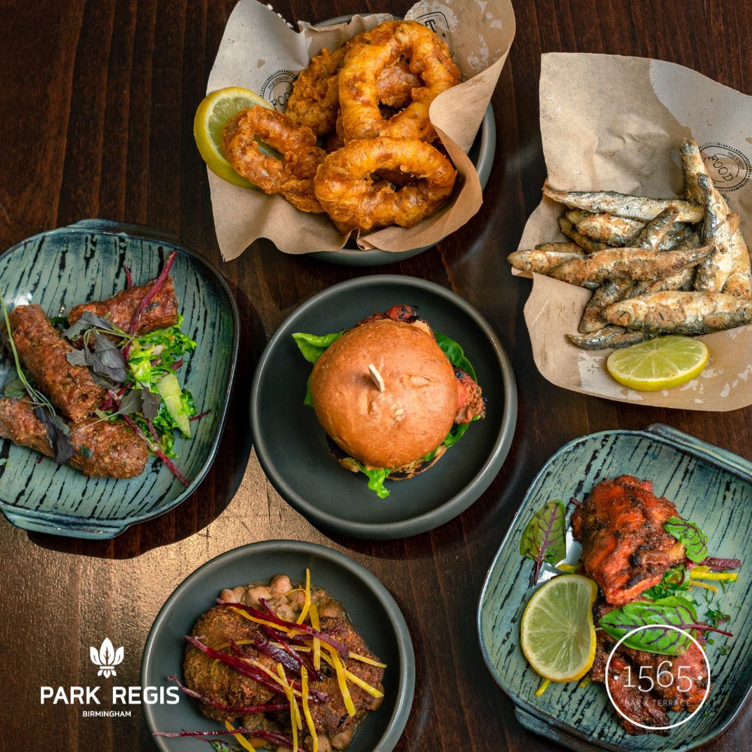 A spread of delicious food from 1565 Bar