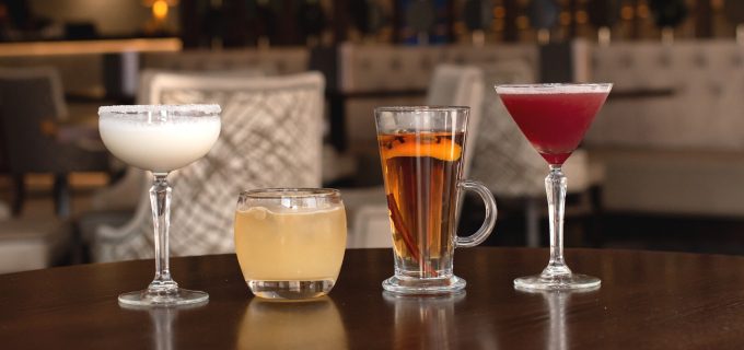 Happy Hour Cocktails on the Table