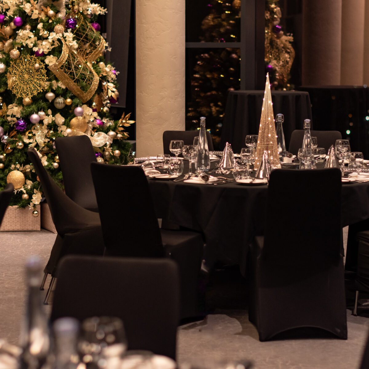 Dining Table in Christmas Event