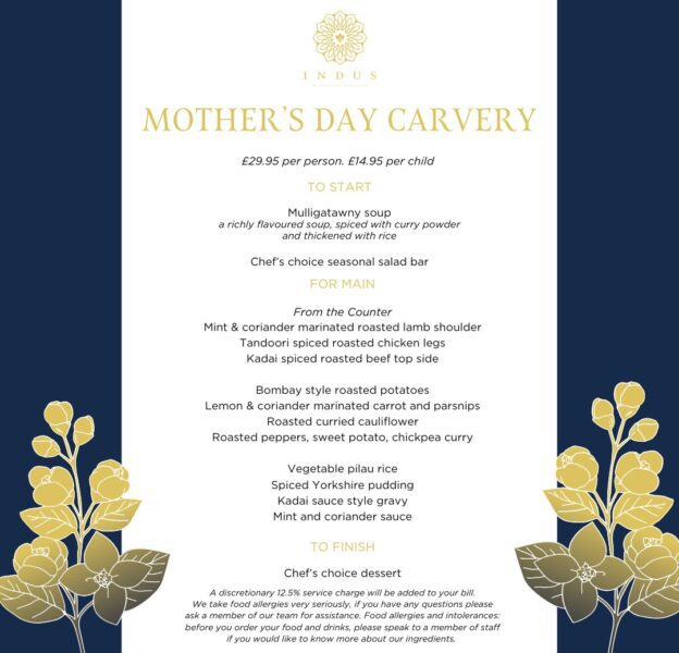 Mother's Day carvery menu square