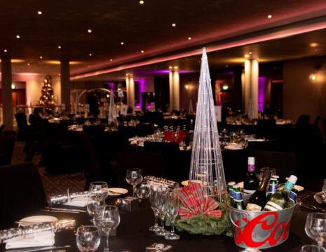 Park Regis Birmingham's Level 16 Sky Gallery dressed in Christmas decorations