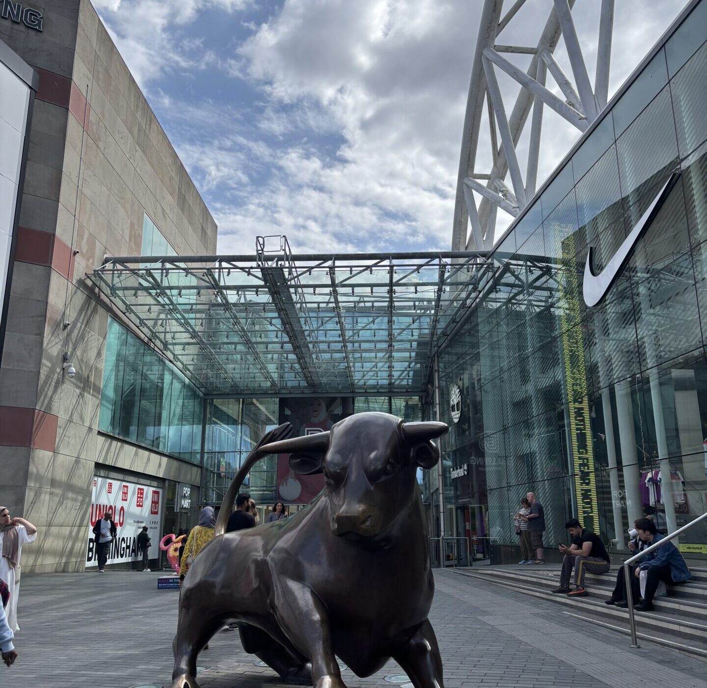 The Birmingham bull outside Birmingham Bullring