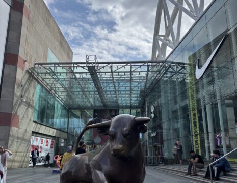 The Birmingham bull outside Birmingham Bullring