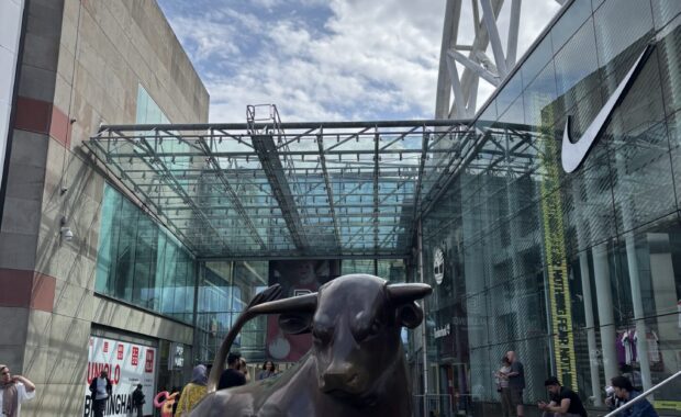 The Birmingham bull outside Birmingham Bullring